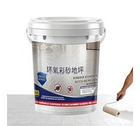 Générique Sand Epoxy Floor Paint, Self-Leveling Coating, High-Traction with Glossy Finish, Heavy-Duty Concrete Paint, Waterproof Shield with Easy Application, Floor Protector for House and Dorm
