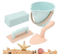 Générique Sand Play Bucket Kit - Coastal Toy Bundle, Dessert Style Molding Set with Shaping Tools, Outdoor Play Accessory, Construction Forms, Imaginative Beach Fun for Children Development Use