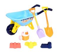 Générique Sand Toys Building Set - Interactive Sandbox Games with Cart Shovels, Beach Play Kit with Heavy Duty Molds, Mobile Sand Cart All-Season Excavation Tools, for Playground Pool Camping Picnic