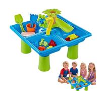 Générique Sand Water Table, Beach Toy Playset, Educational Sensory Game, Bath Garden Accessories, IndooBackyardr Outdoor Entertainment, 17.72x17.72x14.57inc, for Boys and Girls Backyard Fun