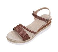 Générique Sandale Cale Femme Été Compensées Mules Orthopédiques Femme Chaussons Confortable Bout Ouvert Plateforme Pantoufles Sandales Et Nu Pieds Ete Confort Chic Mode De Marche