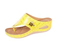 Générique Sandale De Cale De Plate Forme Féminine Mules Femme Compensees Sandales Habillées À L'avant Avec Semelle Intérieure Et Talons Hauts Sandales Bain À Bride Arrière