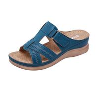 Générique Sandale De Marche Femme Sandales Compensées Pour Femme Printemps Strass Été Décontracté Mode Habillée Sandales Été Pantoufle Ete Confortable Femmes Mode Bohême Mule Confortable Slippers