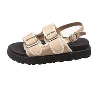 Générique Sandale Femme Chaussures Aquabike Pantoufle Extérieures Intérieures Taille 36-41 Eu Basket Rouge Sabot Bois Sandales En Caoutchouc Soutien Voûte Plantaire Tongue (Kaki,39)