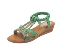 Générique Sandale Femme Confortable Chaussures Simple Pantoufles Comfy Piscine Et Plage Chaussure Femme&Basket Mules À Talons Clairs Sandales Semelle Épaisse Antidérapantes (Vert,41)