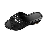 Générique Sandale Femme Confortable Compensée, Mode Orthopedique Compensées Chaussures Larges Pied Soutien Voute Plantaire Sandales Sandalette Nu Pieds Été, Sandales Femme Été Compensées Remonte