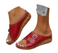 Générique Sandale Femme Confortable Compensée, Soutien Voute Plantaire Nu Pieds Orthopedique Chaussures Larges Pied Mode Sandales Sandalette Été Compensées, Sandales Femme Été Compensées Remonte