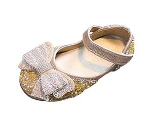 Générique Sandale Garcon Sandales pour filles,nouveau modèle à la mode,mignon,nœud à paillettes,décoration,boucle crochet,chaussures de princesse polyvalentes et confortables