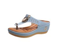 Générique Sandale Les compensées pour femmes sont décontractées et les semelles à plateforme peuvent être portées par-dessus des sandales