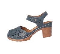 Générique Sandale Orthopedique- Sandales Compensées Femme Bout Ouvert Plage Casual Mode Mules Marche Leger Respirant Claquettes Semelles Épaisses Tennis Bohemia En Lin Jogging Dorees bleu 41