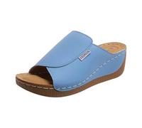 Générique Sandale Plage Femme Pantoufle Femme Été Pantoufles Ete Sandales Compensées Orthopédique Sabot D'été Anatomiques Confortables Été Chaussures De Plage Anti Dérapant Respirant Sandales