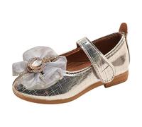 Générique Sandales à fleurs filles chaussures princesse tendance décorées strass fond plat légères confortables boucle (Gold, 32 Little Child)