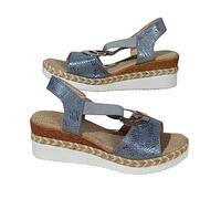 Générique Sandales Blanches Femme Chaussures Orthopédiques Chaussures À Fond De Pente Décontractée Sandales pour Femmes À La Pente pour Femmes D'Été Avec Des Femme Confort (Dark Blue,39)