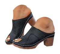 Générique Sandales bout ouvert tendance et décontractées pour femmes, une bride, couleur unie, style plage Escarpin Sexy (39)