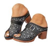 Générique Sandales bout ouvert tendance et décontractées pour femmes, une bride, couleur unie, style plage Taille 9 Cher (38)