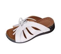 Générique Sandales Compensée Femme Bout Ouvert Pantoufles Slip-on Été Claquettes Nu Pieds Semelle Confortable Chaussures Antidérapant de Plage Wedges Platform Slipper Bohemia Beach Sandals