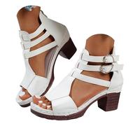 Générique Sandales Compensees Femme Confortable Mules Été Plateforme Bout Ouvert Rome Chaussures Vintage Pantoufles Tongs Femme Été Romain Confortables Et Chaussures Ete