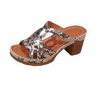 Générique Sandales Compensees Femme Confortable Mules Été Plateforme Bout Ouvert Rome Chaussures Vintage Pantoufles Sandales Noires Femme Et Mules Pour Sandale Orthopedique Chaussure Compensee Ete