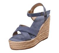 Générique Sandales Compensées Femme Espadrilles Eté Chaussures à Plateforme Bout Ouvert avec Bride à la Cheville Sandales Femme été Confortable pour Travail, Fête Mariage