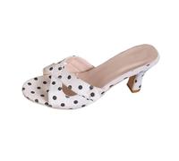 Générique Sandales Compensées Femme Été Confort Pieds Semelle Confortable Chaussures Antidérapant Chaussons de Plage Slipper Bohemia Beach Sandals Pantoufles (White, 39)