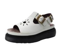 Générique Sandales Compensées Femme Été Vadrouille Cool Brodée À Fond Épais Pour Femmes Mule Compensee Femme Été Mules Boucle Et Sabots Bout Ouvert Cuir Plates En Liège Sandales