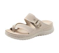 Générique Sandales Confortables Pour Femme Chaussures De Course Pantoufles Confortable Léger Basket Rouge Sabot Bloc Compensées Été Semelles Eva Légères Taille 36-43 Eu (Beige,39)