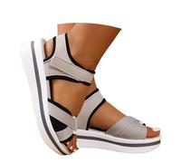 Générique Sandales confortables pour femmes,design élégant à lanières compensées pour un usage quotidien,parfaites les sorties estivales et les tenues décontractées Sandales Femme été 05