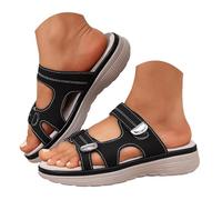 Générique Sandales De Habillé En Espadrille Mule Femme Été Confortable Sandales De Confortables Pour Les Femmes Talons Plate Forme Sangle La Cheville Boucle Ouverte