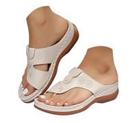 Générique Sandales De Randonnée Femme Tongues Sandales Orthopédiques Femme En Cuir À Bout Ouvert Pour Femmes Compensées Avec Bande Croisée Pantoufles Été Anatomiques Confortables Fabriqué En Italie