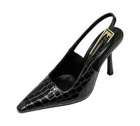 Générique Sandales De Soirée pour Femmes À Talon Moyen | Bout Pointu Escarpins D'éTé, Talon Aiguilles Escarpins Pour SoiréEs Et Bals, Cuir Verni Chaussure De Mariage Avec Boucle