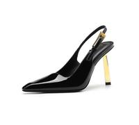 Générique Sandales De Soirée pour Femmes À Talon Moyen | Bout Pointu Escarpins D'éTé, Talon Aiguilles Escarpins Pour SoiréEs Et Bals, Cuir Verni Chaussure De Mariage Avec Boucle