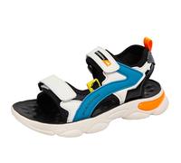 Générique Sandales de sport et chaussures de plage à semelles souples en polyuréthane à bout ouvert pour garçons et filles (Orange, 30)