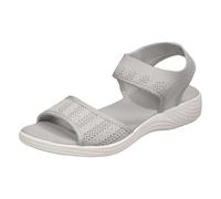 Générique Sandales décontractées à bout ouvert, semelle plate, boucle, qualité export (Grey, 43)