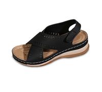 Générique Sandales D'été Femme Respirantes épaisses Chaussure Bohemia Romain Sandals Avec Semelle De Antidérapante Ete Sandale Réglable Avec Boucle Pour Maison Piscine Plage
