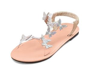 Générique Sandales élégantes pour femmes pour un style décontracté au quotidien, parfaites les rendez-vous et les vacances. Design à enfiler avec bout ouvert et sangles élastiques un (Beige, 40)