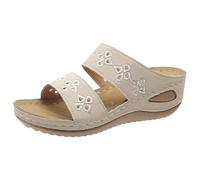 Générique Sandales Et Nu-Pieds Femme Chaussures De Bain Pantoufles Compensées Chaussons Baskets Chaussure Orthopedique Marche Sabot Charpente Correctrices Taille:36-44 Eu (Blanc,38)