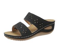 Générique Sandales Et Nu-Pieds Femme Chaussures De Bain Pantoufles Compensées Chaussons Baskets Chaussure Orthopedique Marche Sabot Charpente Correctrices Taille:36-44 Eu (Le noir,39)