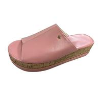 Générique Sandales Femme Compensé, Épaisse Semelle Compensées Léger Bout Ouvert Été Soft Tendance Confortable Plage Maison Amorti En Femmes, Sandales Reflexologie