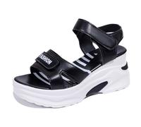 Générique Sandales Femme Été Compensées, Des Sandales Femme, Chaussure Espadrilles À Plateforme Respirantes D'été À Enfiler Yoga Confortables Pour Voyage Et Fêtes