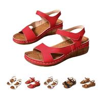 Générique Sandales Femme Été Compensées Entre Doigt, Sandale Femme Ete Chic Et Confortable, Nu Pieds Bouche De Poisson Claquette Grande Taille Casual Claquettes Plateforme Leger Sandales 36-43