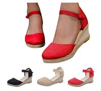 Générique Sandales Femme Été Confortable Bout Fermé, Sandales Femme Été Compensées Chic, 2026 Sandale Chic Et Elegante Nu Pieds Bout Rond Plate Claquette De Ville Claquettes Plateforme Sandale