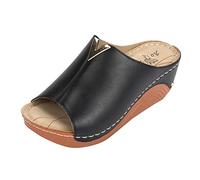 Générique Sandales Femme Été Confortable Chaussure Orthopedique Matériau Stretch Résistant aux Uv Sandales de Soirée Cocktail Élégant en Terrasse Voyage Professionnel Estival