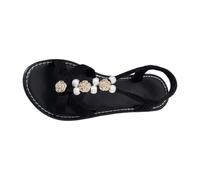 Générique sandales femme été confortable chaussures femme ete confortable Divers modèles bride cheville décor semelle plate plage quotidien(Gris foncé37)