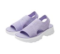 Générique sandales femme été confortable,chaussures femme ete confortable,Women's Knit Breathable Soft Sole Walking Sandals Women's Sandals Chaussettes Hautes Enfant(Light Violet,39)
