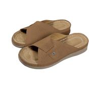 Générique Sandales Femme éTé Confortable Confortable Mode Plateforme Ouvert Respirantes CompenséEs LéGer Sandales Pieds Larges AntidéRapant Plateforme Marche Ville Usage Quotidien