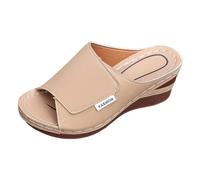 Générique Sandales Femme Été Confortable, Des Sandales Femme, Chaussure À Plateforme Décontractées D’été Ouvertes Aux Orteils Respirantes Évidées Confortables Pour École Et Sorties En Plein Air