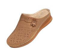 Générique Sandales Femme éTé Confortable Mules confortables à fleurs antidérapantes et respirantes à semelles épaisses pour femmes,sabots de grande taille,pantoufles pour femmes