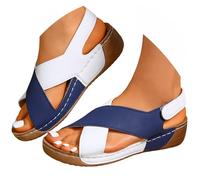 Générique Sandales Femme Été Confortable Sandale Chaussure Ete Cuir Et Nu-Pieds Confort Compensées Orthopedique Sandalette Compensée Chaussures Scandales Femmes Nu Pieds Compensee Eté 42