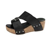 Générique sandales femme été confortable Sandales compensées pour femmes, compensées plateforme, bout ouvert, chaussures d'été décontractées et habillées Ski Hiver Pro (39)