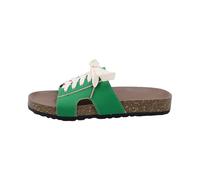 Générique sandales femme été confortable Sandales plates avec une seule bride et un design en bouche de poisson pour femmes, nouvel été. Ballerines (Green, 40)